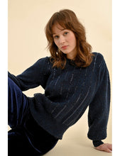 Load image into Gallery viewer, 1597 - Puff Sleeve Jumper - Navy - Molly Bracken