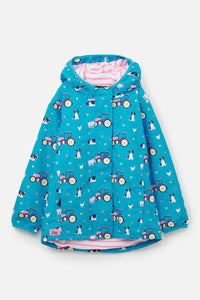 Freya Girls Coat Teal Farm- Little Lighthouse