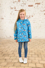 Load image into Gallery viewer, Freya Girls Coat Teal Farm- Little Lighthouse