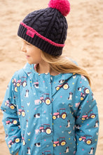 Load image into Gallery viewer, Freya Girls Coat Teal Farm- Little Lighthouse