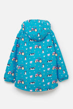 Load image into Gallery viewer, Freya Girls Coat Teal Farm- Little Lighthouse