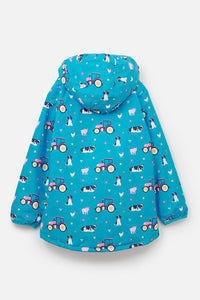 Freya Girls Coat Teal Farm- Little Lighthouse