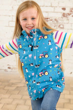 Load image into Gallery viewer, Alex Girls Gilet Teal Farm- Little Lighthouse