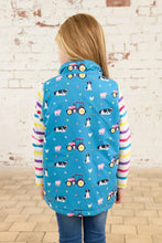 Load image into Gallery viewer, Alex Girls Gilet Teal Farm- Little Lighthouse