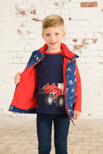 Load image into Gallery viewer, Alex Boys Gilet Navy Blue Tractor- Little Lighthouse