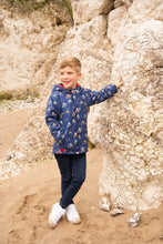 Load image into Gallery viewer, Finlay Boys Coat Navy Blue Tractor - Little Lighthouse