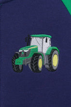Load image into Gallery viewer, Jackson Full Zip Sweater Green Tractor - Little lighthouse