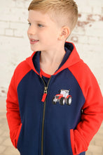 Load image into Gallery viewer, Jackson Full Zip Sweat Red Tractor - Little Lighthouse