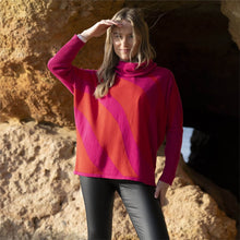 Load image into Gallery viewer, Pink High Neck Sweater - Marble