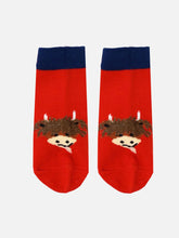 Load image into Gallery viewer, Fluffy Highland Cow Socks - Blade and Rose