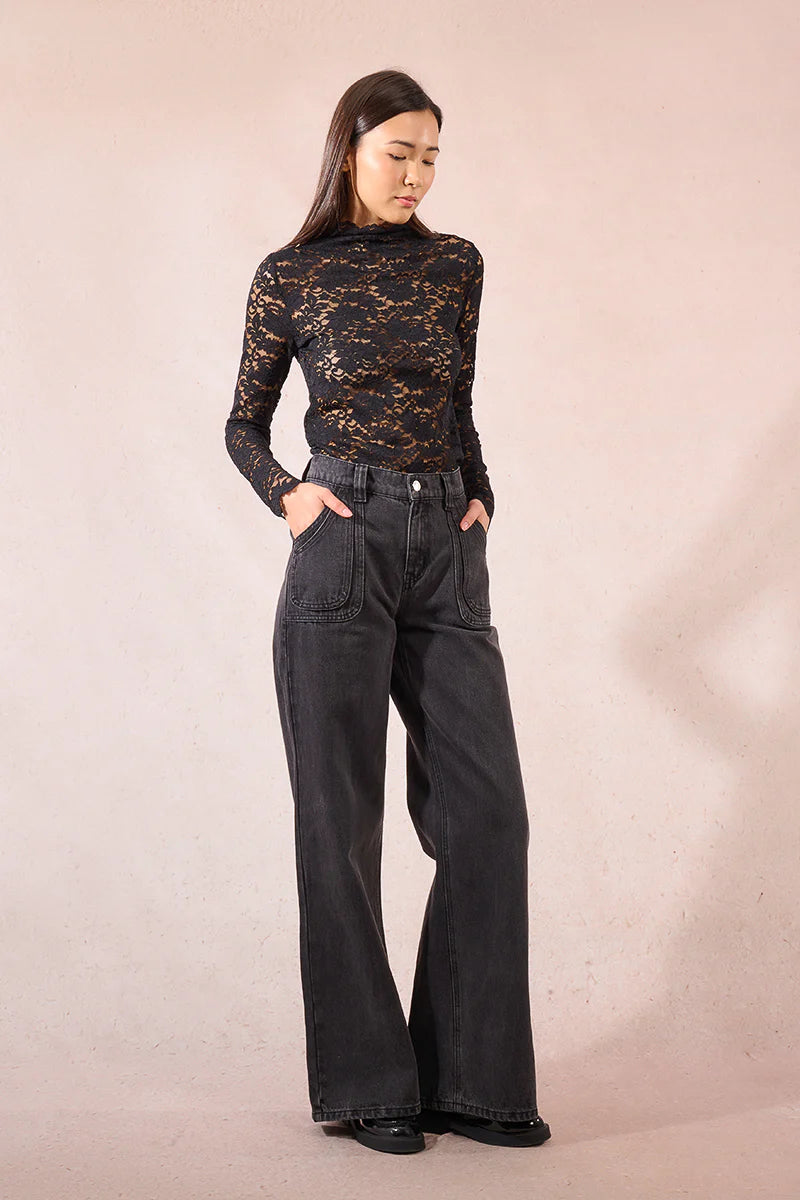 Wide Leg Jeans  - Molly Bracken