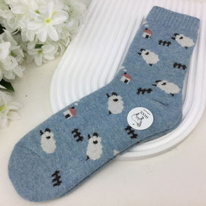 Sheep Print Wool Socks