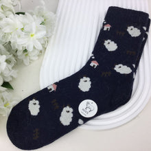 Load image into Gallery viewer, Sheep Print Wool Socks
