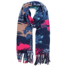 Load image into Gallery viewer, 1042302- Abstract Blue Scarf - Zelly