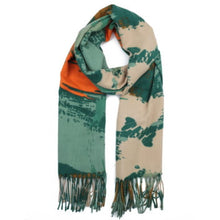 Load image into Gallery viewer, 1042308- Abstract Green Scarf - Zelly