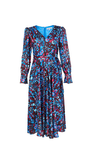 23141- Print Long Sleeve Dress- Kate Cooper