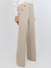 Load image into Gallery viewer, Beige Button Trousers - Kate &amp; Pippa