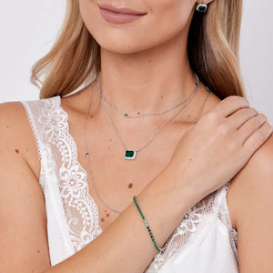 Dakota Emerald Tennis Bracelet- Knight & Day Jewellery