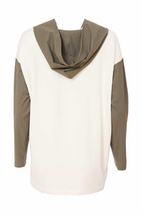 25131 - Hooded Top with wrap Neck - Naya