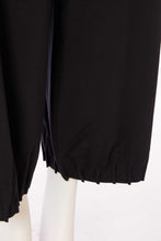 Load image into Gallery viewer, 25153 - Wide Leg Trouser with Tuck Hem Detail - Black - Naya