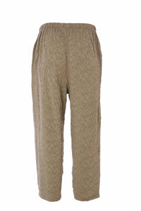 25219 - Embossed Crop Trousers - Naya