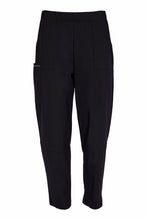 Load image into Gallery viewer, Elastic Waist Trouser With Patch Pocket And Seams - Black - Naya
