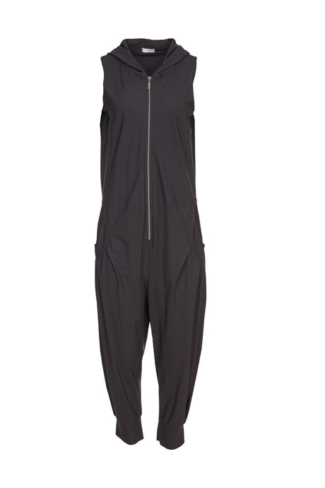 24159 - Jumpsuit with Hood - Black- Naya