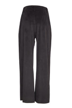 Load image into Gallery viewer, 24184 - Cord wide leg trouser with front patch pocket- Black- Naya