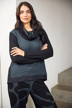 Load image into Gallery viewer, 24105- 2 Tone Jersey Snood- Ivy/Black- Ora