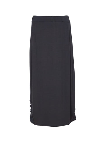 24114- Midi Skirt with Ruching detail on side- Ora