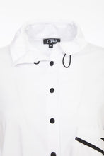 Load image into Gallery viewer, 24127- Shirt with trim @ pocket- White/Black- Ora