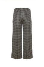 Load image into Gallery viewer, 24154- Check Trousers w/Turn Up- Black/Grey- Ora