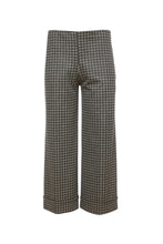 Load image into Gallery viewer, 24154- Check Trousers w/Turn Up- Black/Grey- Ora