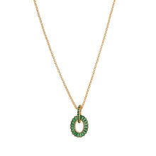 Load image into Gallery viewer, Emerald Baguette Pendant- Knight &amp; Day Jewellery