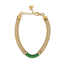 Load image into Gallery viewer, Emerald Mesh Bracelet- Knight &amp; Day Jewellery