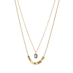 Keilani Amethyst CZ Necklace- Knight & Day Jewellery