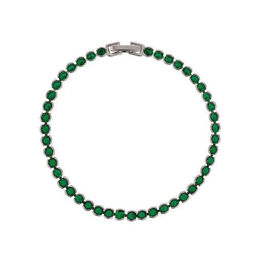 Dakota Emerald Tennis Bracelet- Knight & Day Jewellery