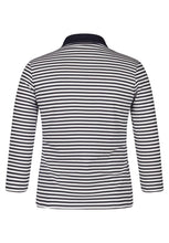 Load image into Gallery viewer, 114356- Fine Stripe Zip Neckline Polo- Rabe