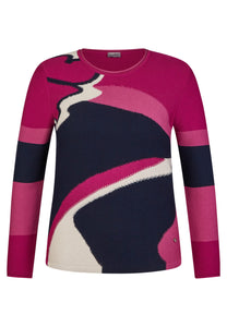 123603 - Pink Printed Pullover - Rabe