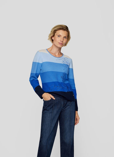 124606 - Blue Stripe Pullover - Rabe