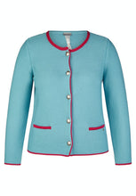 Load image into Gallery viewer, 113524 - Peacock Blue Button up Cardigan - Rabe