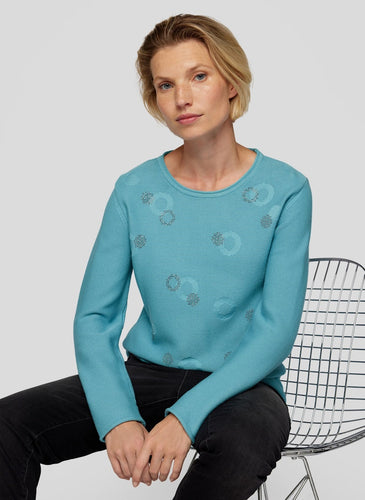 122611 - Peacock Blue Pullover - Rabe
