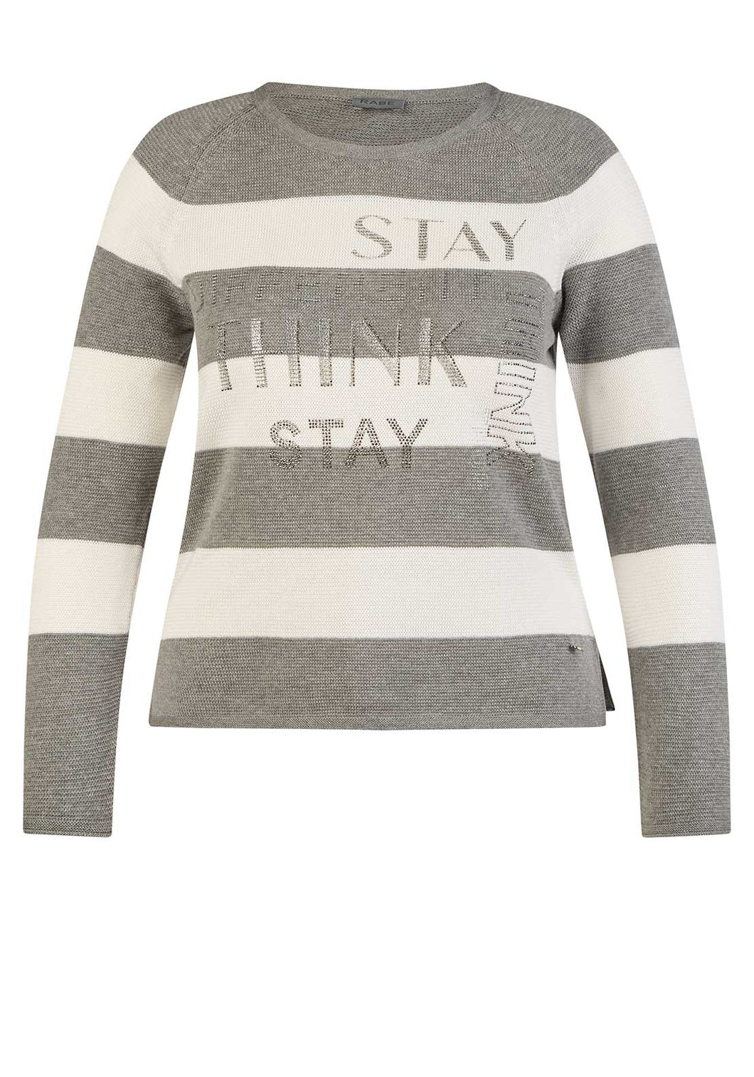 114600 - Striped and Embellishmed Knit - Rabe