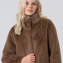 Load image into Gallery viewer, Faux Fur Coat - Khaki - Surkana