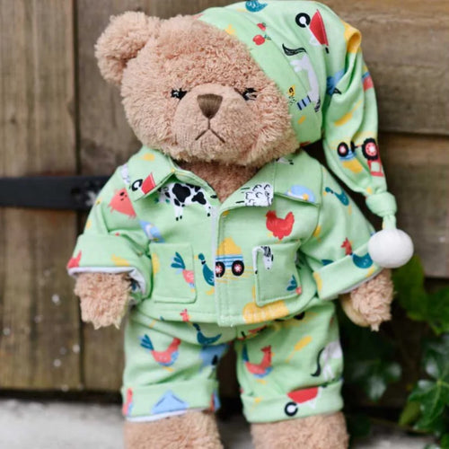 Teddy Bear with Farmyard Pj’s - Powell Craft