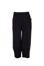 Load image into Gallery viewer, W24136L- Elasticated Waist Slouch Trousers- Black- Peruzzi