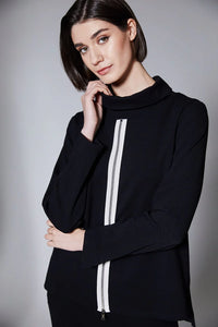 Zip Front Cowl Top - Peruzzi