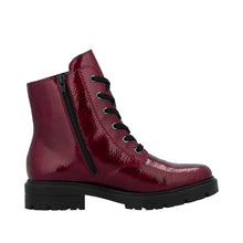 Load image into Gallery viewer, Red Lace-Up Boot - Rieker