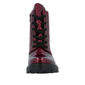 Red Lace-Up Boot - Rieker