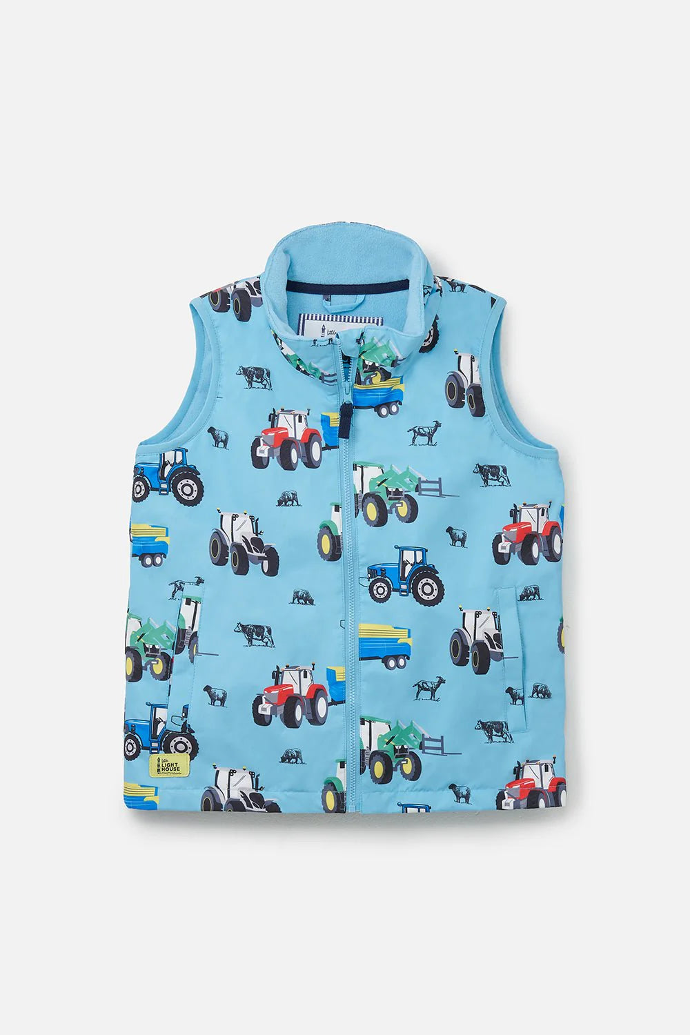 Little lighthouse- Alex Boys Blue Farm Gilet 2024